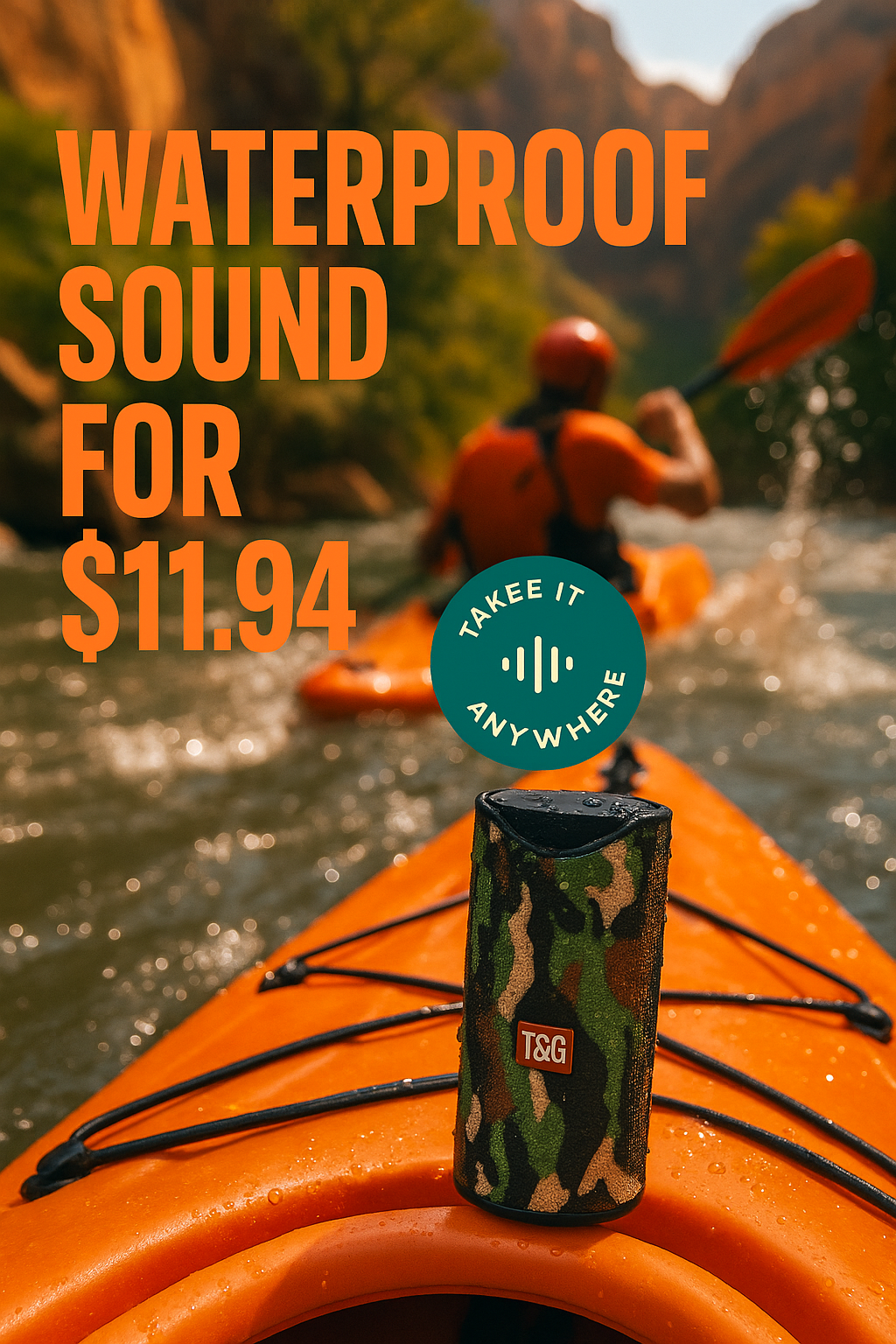 Portable Outdoor Waterproof Bluetooth Speaker