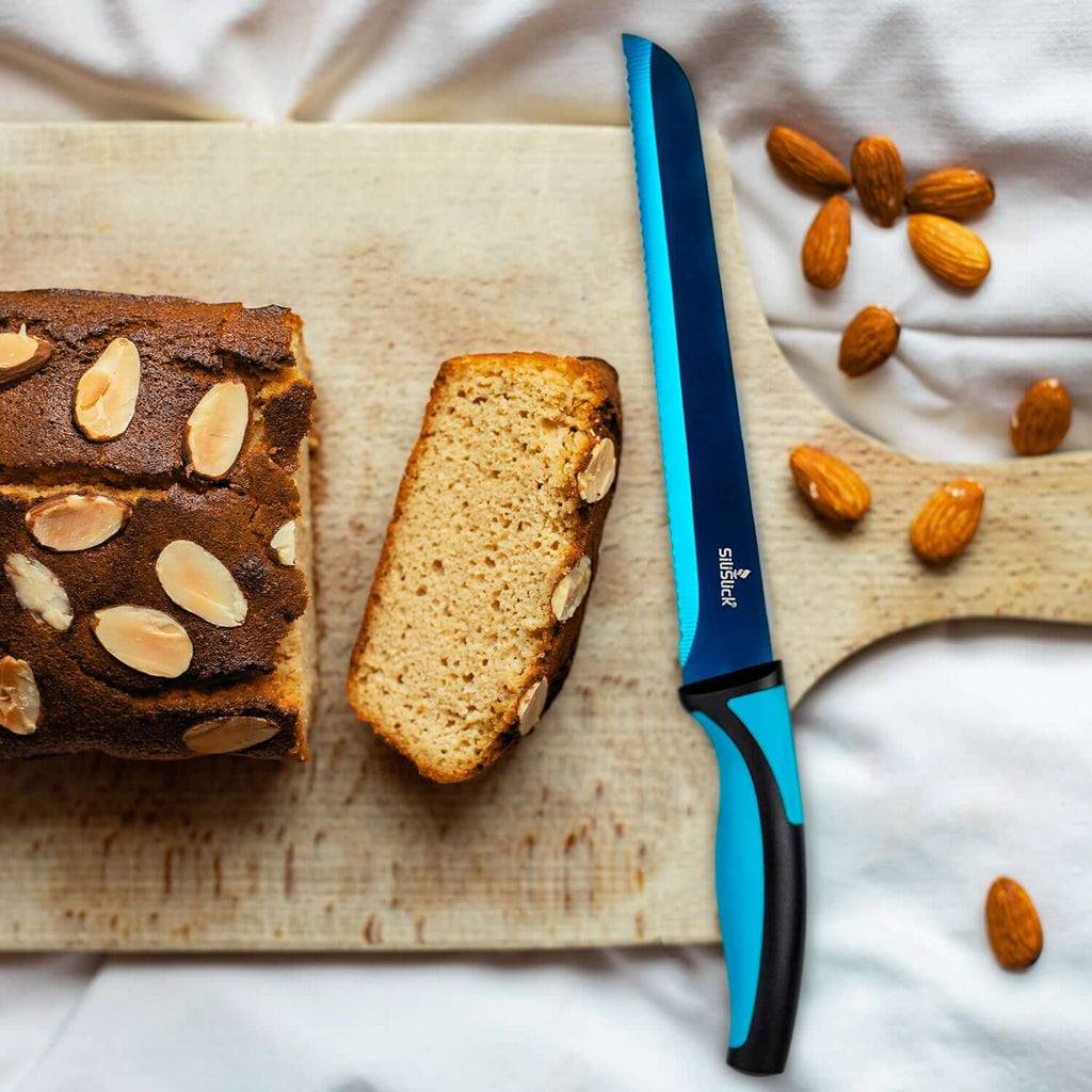 Kitchen Knife Set Kit & Black Magnetic Rack & sharpener